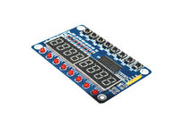 0.24A ডিজিটাল LED টিউব Arduino উন্নয়ন বোর্ড TM1638 8 বিট LED প্রদর্শন মডিউল