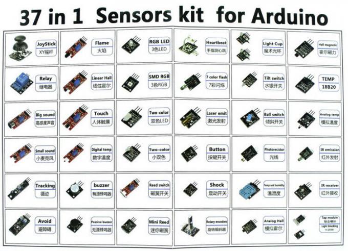 Arduino জন্য স্টার্টার কিট DIY শেখার 37 একটি বক্স 5V রিলে প্যাসিভ buzzer মধ্যে সেন্সর মডিউল