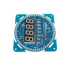 নীল রঙ ডিসি 5V DS1302 লাল LED ডিসপ্লে এলার্ম Arduino সেন্সর মডিউল কারখানার আউটলেট ঘূর্ণায়মান