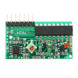 গোল্ড রঙ 4 চ্যানেল 315 MHz Arduino সেন্সর মডিউল আরএফ ওয়্যারলেস রিমোট কন্ট্রোল 58 * 38 * 13mm