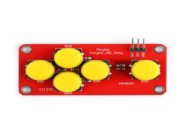 পাঁচটি বোতাম সহ PH 2.5-3P Arduino সেন্সর মডিউল বৈদ্যুতিন বিল্ডিং ব্লক