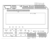 LCD 2x16 (নীল) 6 ধাক্কা বোতাম LCD প্রদর্শন মডিউল সহ কীপ্যাড LCD শিল্ড প্রদর্শন করুন