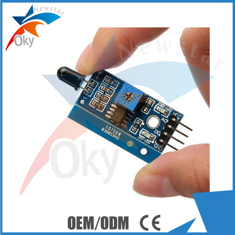 Arduino জন্য আইআর ইনফ্রারেড শিখা সনাক্তকরণ সেন্সর মডিউল বোর্ড, 32mm * 14mm * 8 মিমি